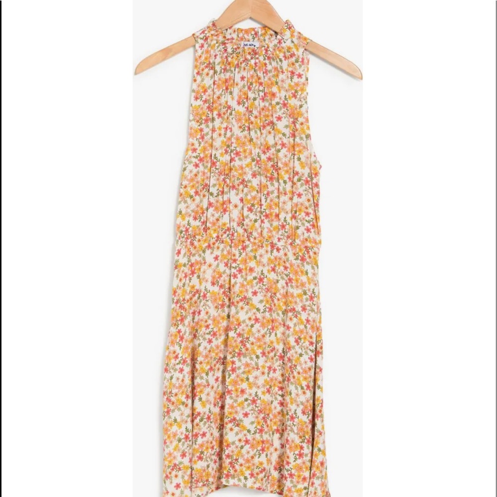 High Neck Patterned Dress